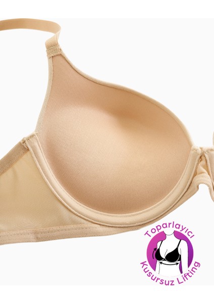 Mia - Dolgulu Push Up, Kusursuz Lifting Toparlayıcı Sütyen - Ten - 2529 modelleri