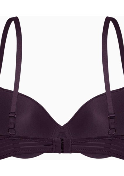 2514 Açık Kahve Çizgili Kumaş Push Up Dolgulu Balenli Sütyen fırsatları