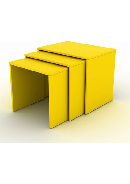 Adore Triple Zigon Sehpa - Sonoma fırsatları