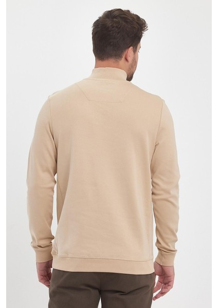 Erkek Kışlık Uzun Fermuarlı Dik Yaka Taş Sweatshirt fiyatları