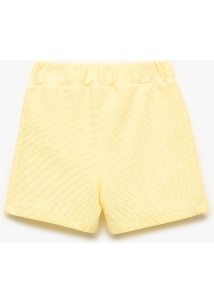 Pamuklu Beli Lastikli Basic Şort