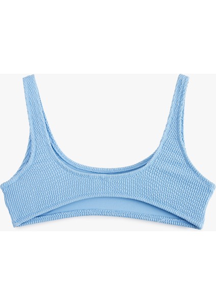 Dokulu U Yaka Bralet Bikini Üstü