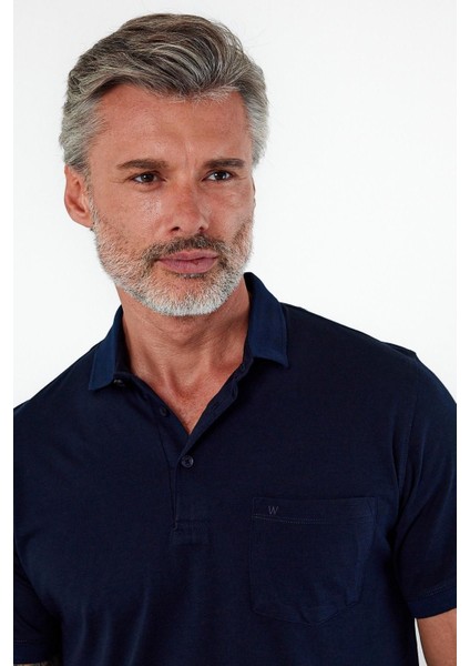 Erkek Polo Yaka Kısa Kol Cepli Tişört Safran fiyatları