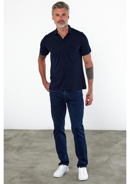 Erkek Polo Yaka Kısa Kol Cepli Tişört Safran modelleri