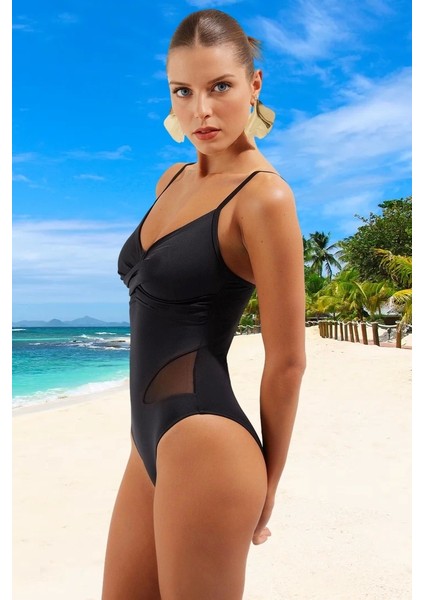 Yüzme Kıyafeti Tasarım Mayo Banyo Plaj Mayosu Esnek Kumaş Klora Dayanıklı