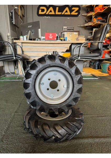 Kaan 53 S3 7 Hp Dizel Çapa Makinası Uyumlu Dolgu Patlamaz Lastik Takımı