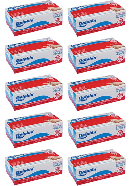 Beyaz Vinil Eldiveni Pudrasız L 100 Adet x 10 Paket modelleri