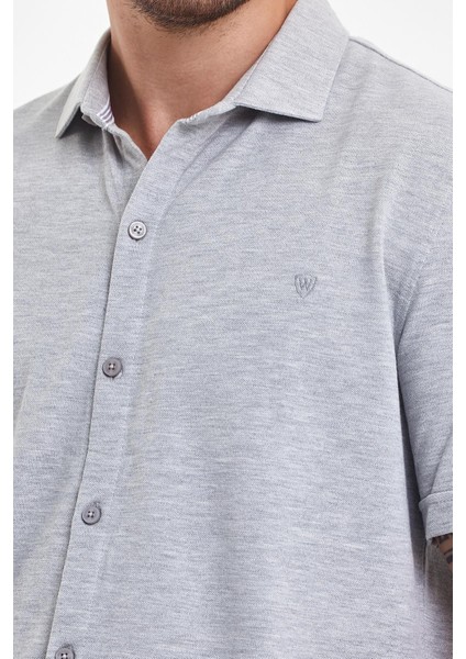 Erkek Polo Yaka Kısa Kollu Düğmeli Bol Bakır Gömlek fiyatları