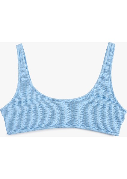 Dokulu U Yaka Bralet Bikini Üstü