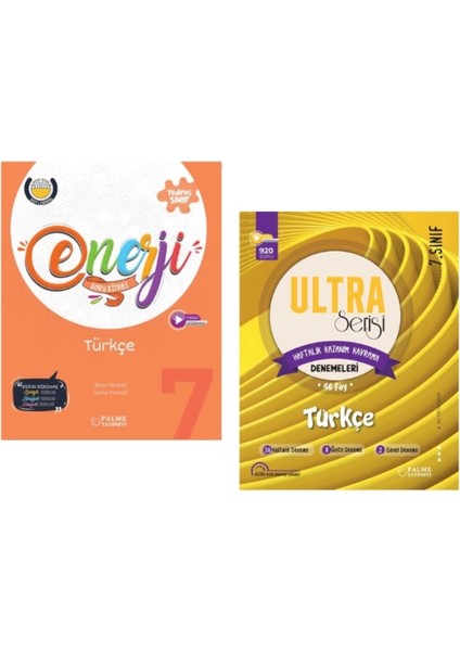 Palme Yayınları 7.sınıf Türkçe Soru Kitabı - Türkçe 44 Hafta Kazanım Kavrama Deneme Kitabı