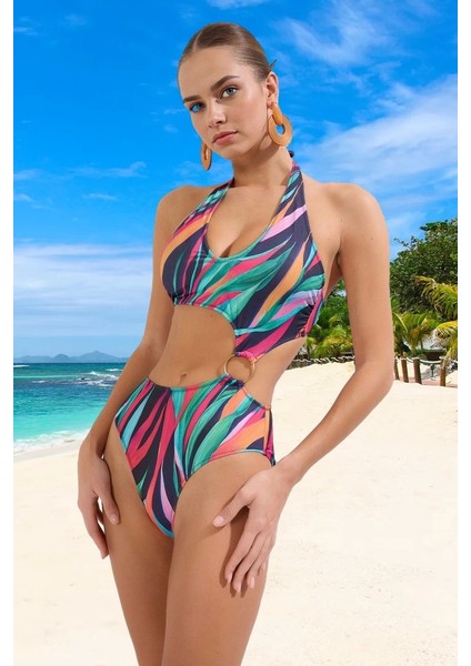 Tasarım Mayokini Yaz Koleksiyonu Uv Korumalı Premium Kalite Plaj ve Havuz Için Esnek Kumaş