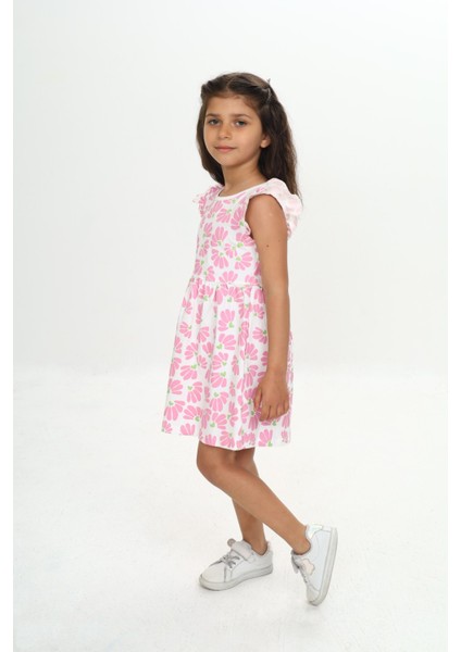 Kız Çocuk Çiçek Baskılı Elbise fiyatları