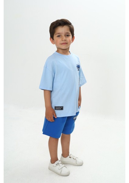 Erkek Çocuk Happy Yazı Baskılı Şortlu Takım fiyatları