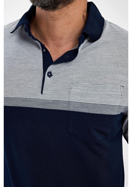 Erkek Basic Polo Yaka Cepli Kısa Kol Siyah Tişört modelleri