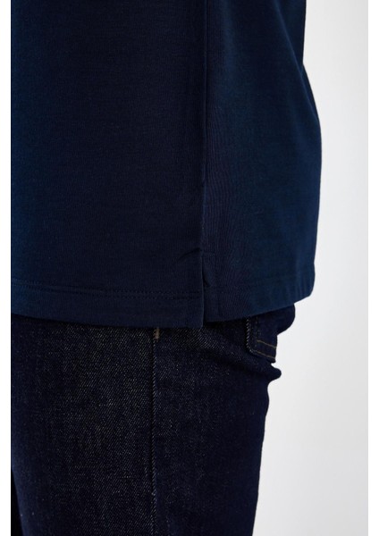 Erkek Basic Polo Yaka Cepli Kısa Kol Siyah Tişört fırsatları