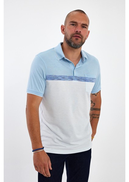 Erkek Basic Polo Yaka Cepli Kısa Kol Lacivert Tişört