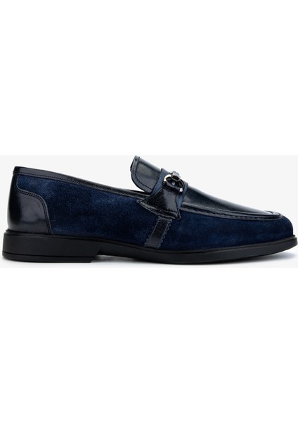 Erkek Hakiki Deri Loafer Ayakkabı 1008 3481 Erk Ayk Y25 Lacı Bfl/suet