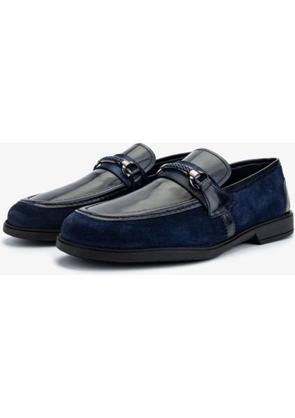 Erkek Hakiki Deri Loafer Ayakkabı 1008 3481 Erk Ayk Y25 Lacı Bfl/suet