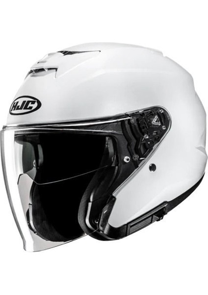 I31 Yarım Motosiklet Kaskı Parlak Beyaz