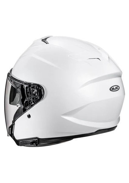 I31 Yarım Motosiklet Kaskı Parlak Beyaz modelleri