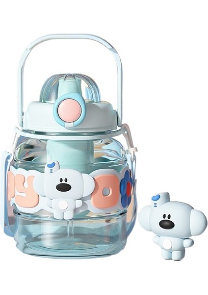 1000ML Büyük Kapasiteli Kızlar Için Büyük Göbek Bardağı Sevimli Yüksek Görünümlü Su Bardağı (Yurt Dışından)