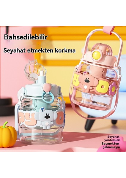 1000ML Büyük Kapasiteli Kızlar Için Büyük Göbek Bardağı Sevimli Yüksek Görünümlü Su Bardağı (Yurt Dışından) modelleri