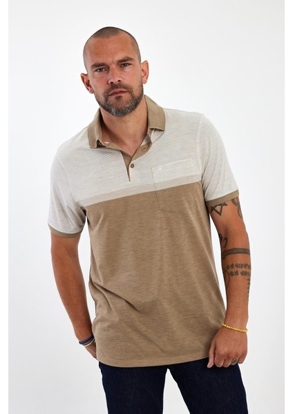 Erkek Basic Polo Yaka Cepli Kısa Kol Siyah Tişört