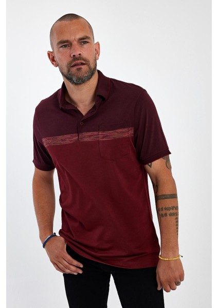 Erkek Basic Polo Yaka Cepli Kısa Kol Lacivert Tişört