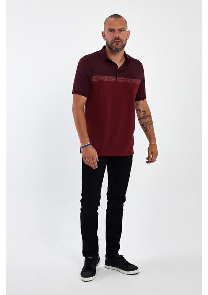 Erkek Basic Polo Yaka Cepli Kısa Kol Lacivert Tişört fiyatları