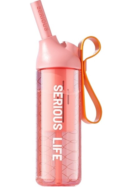 888ML Pipetli Erkek ve Kız Çocuk Spor Özel Büyük Kapasiteli Bardak (Yurt Dışından)