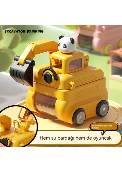 500ML Yaz Çocuk Plastik Yüksek Görünümlü Küçük Ekskavatör Su Bardağı (Yurt Dışından) fiyatları