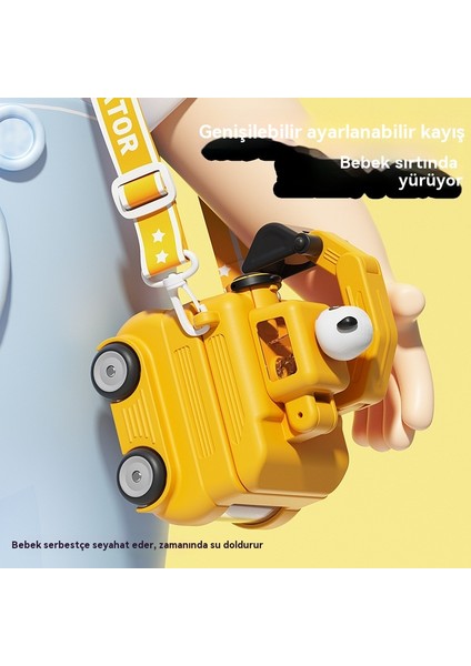 500ML Yaz Çocuk Plastik Yüksek Görünümlü Küçük Ekskavatör Su Bardağı (Yurt Dışından) modelleri