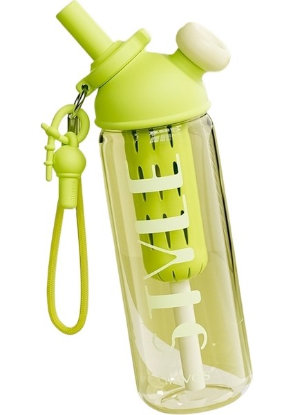 770ML Çift Içecek Büyük Kapasiteli Yüksek Değer Yaz Pipetli Bardak (Yurt Dışından)