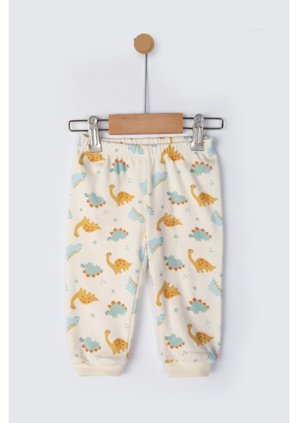 %100 Pamuk 2'li Baskılı Bebek Pijama Takımı 3 - 24 Ay