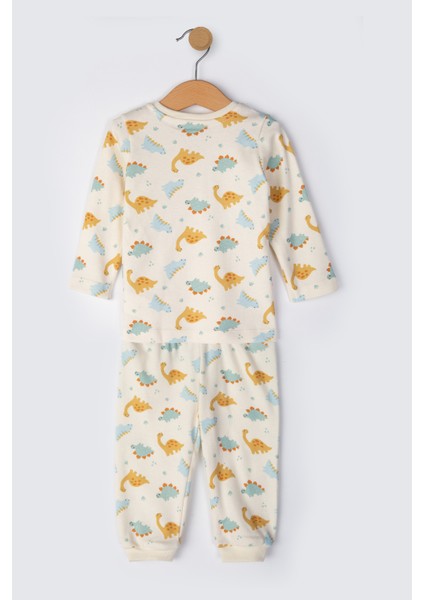 %100 Pamuk 2'li Baskılı Bebek Pijama Takımı 3 - 24 Ay