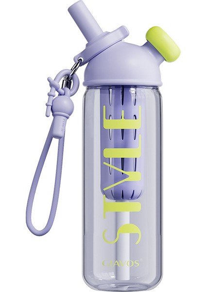 770ML Çift Içecek Büyük Kapasiteli Yüksek Değer Yaz Pipetli Bardak (Yurt Dışından)