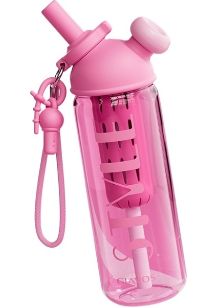 770ML Çift Içecek Büyük Kapasiteli Yüksek Değer Yaz Pipetli Bardak (Yurt Dışından)