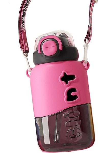 750ML Çift Içecek Yaz Büyük Kapasiteli Pipetli Bardak (Yurt Dışından)