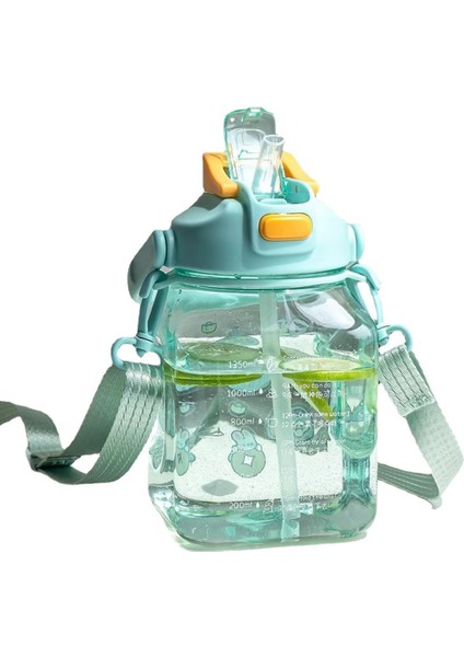 1350ML Büyük Kapasiteli Yaz Yüksek Görünümlü Yüksek Sıcaklığa Dayanıklı Pipetli Bardak (Yurt Dışından)