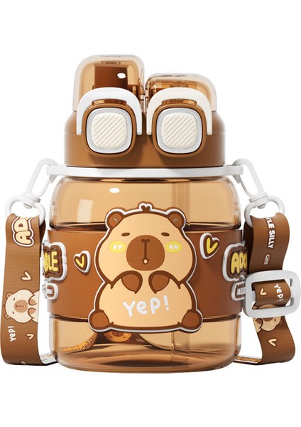 Yüksek Görünümlü Karikatür Çocuk Büyük Kapasiteli Çift Içme Tükürük (Yurt Dışından)