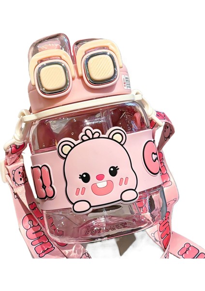 Yüksek Görünümlü Karikatür Çocuk Büyük Kapasiteli Çift Içme Tükürük (Yurt Dışından)