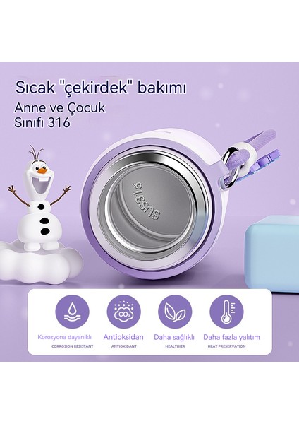 316 Paslanmaz Çelik Termos Bardak Kız Öğrenci Çocuk Su Bardakları (Yurt Dışından)