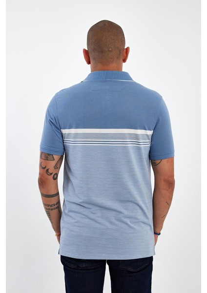 Erkek Basic Polo Yaka Kısa Kol Düz Açık Mavi Tişört indirimleri