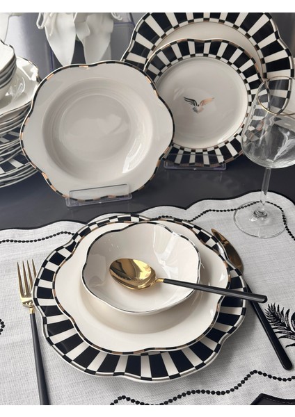 Yemek Takımı Piano 24 Parça 6 Kişilik