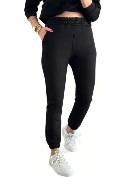 Jogger 3 Iplik Şardonlu Cepli Tek Alt