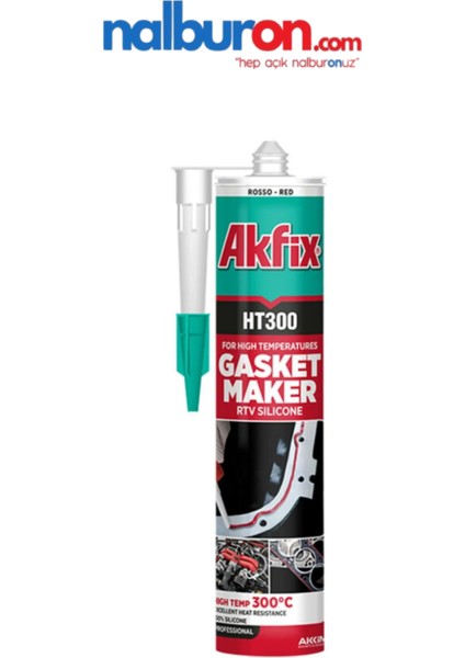 Akfix Ht 300 Yüksek Isıya Dayanıklı Silikon Kırmızı 300°C 310 ml