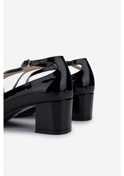 Kadın Hakiki Deri Siyah Rugan Topuklu Ayakkabı 1027 229 Bn Ayk Y25 Sıyah Rgn fırsatları