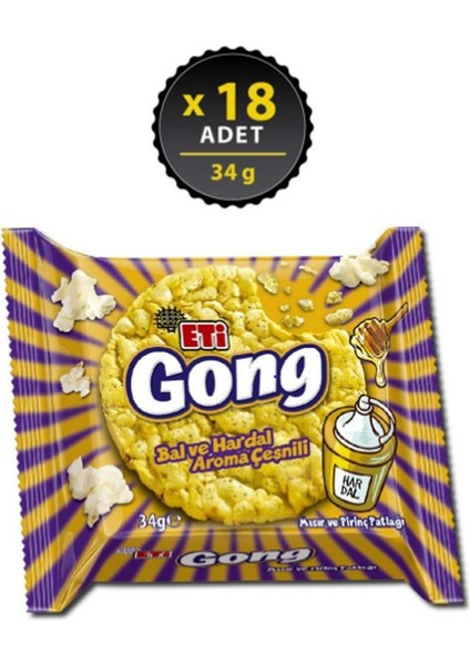 Gong Ballı Hardallı 34 G x 18 Adet