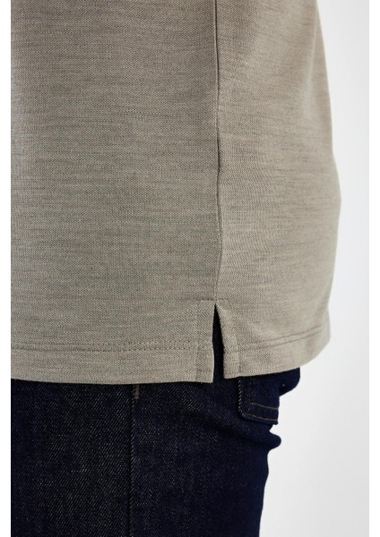 Erkek Basic Polo Yaka Kısa Kol Düz Açık Mavi Tişört fırsatları