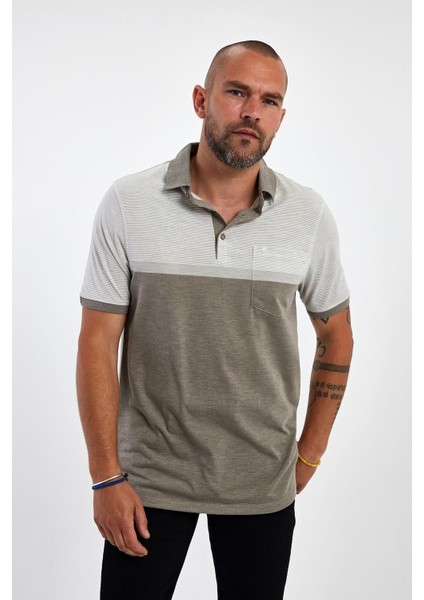 Erkek Basic Polo Yaka Cepli Kısa Kol Siyah Tişört